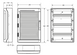 Шкаф пластиковый Famatel AcquaPLUS 54 модуля, IP65, N/PE 39054 фото 2