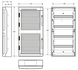 Шкаф пластиковый Famatel AcquaPLUS 72 модуля, IP65, N/PE 39072 фото 2