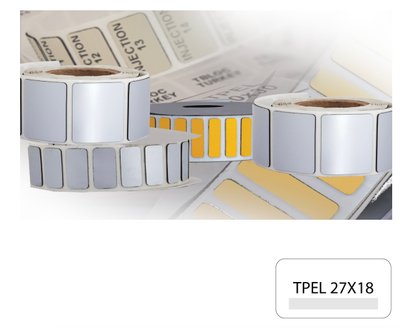 Товсте маркування обладнання TPEL 27x18 Срібна 8022130108 фото