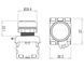 Кнопка без фиксации TBLOC желтая PSR-1O (1NO) 8025078104 фото 2