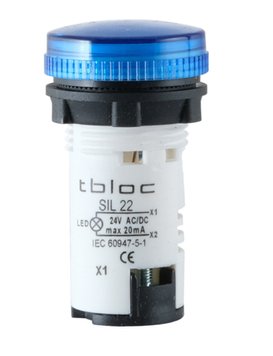 Світлосигнальна арматура TBLOC LED SIL 22-220 DC синя 8026078925 фото