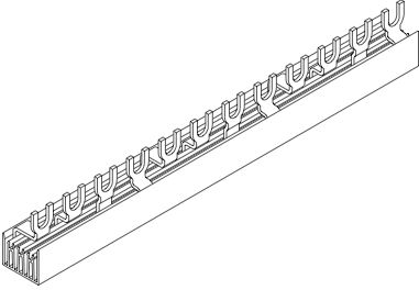 Гребінчаста шина живлення Pollmann FORK G-4L-1000/10 PP, 10мм2, 4 полюса, 1м 2213472 фото