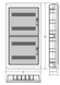 Шафа пластикова Famatel Nuova+ 72 модуля, вбудована, прозорі двері, IP40 3572 фото 2