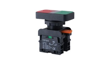 Кнопка без фиксации двойная TBLOC "ON/OFF" DSR-1C1O 1NO+1NC 8025078302 фото