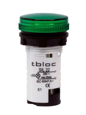 Сигнальна лампа TBLOC LED SIL22-24 зелена 8026078949 фото