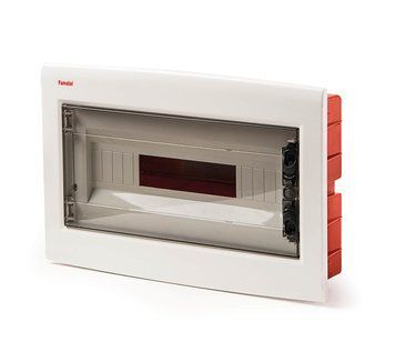 Шкаф пластиковый Famatel Nuova+ 18 модулей, встраиваемый, прозрачная дверь, IP40 3519 фото