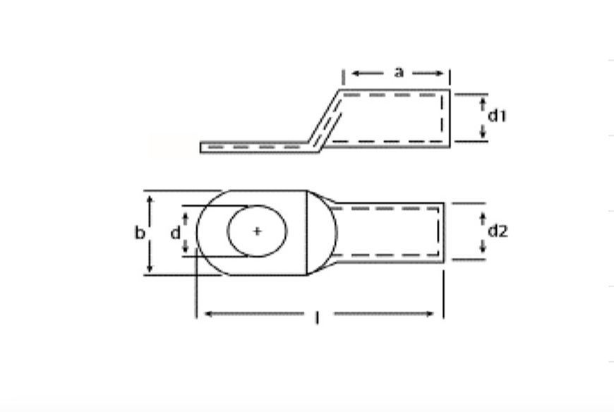Кабельний наконечник мідний луджений стандарт TBLOC CCL 6mm2 M6 8029320606 фото