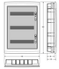 Шкаф пластиковый Famatel Nuova+ 54 модуля, встраиваемый, прозрачная дверь, IP40 3554 фото 2