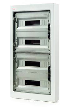 Шкаф пластиковый Famatel Nuova+ 72 модуля, накладной, прозрачная дверь, IP40 3672 фото